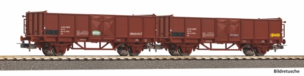 PIKO 28327 - H0 - 2-tlg.Set Offener Güterwagen Graffiti, FS, Ep. V